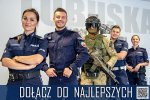 plakat z policjantami