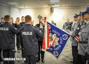 policjanci podczas ślubowania