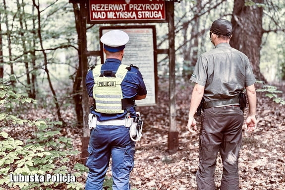 policjant i straż leśna