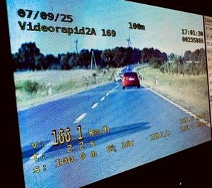 zdjęcie z wideorejestratora policji